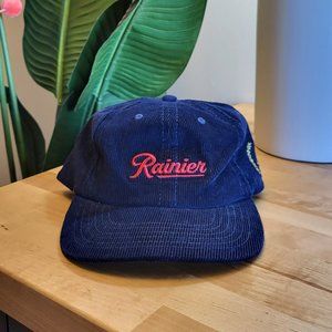 Corduroy Blue Hat | Rainier Hat | PNW | Flat Bill Hat